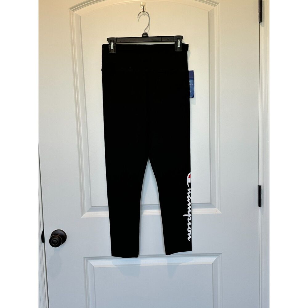 NWT Champion Authentic Graphic Leggings Black Size Medium